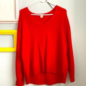 3/20$ ✨ H&M oversized red light weight sweater